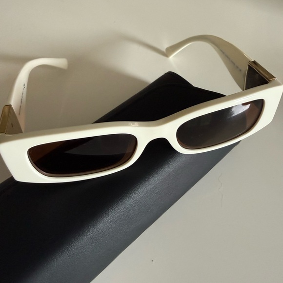 Valentino Women\'s Ivory Sunglasses with Brown Gradient Lenses main image 8